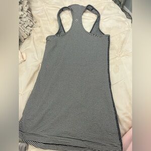 Black and White striped tank